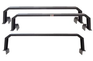 Toyota Tacoma Truck Bed Rack - Fishbone Offroad - Half Height Tackle Rack - Black - `16-`27